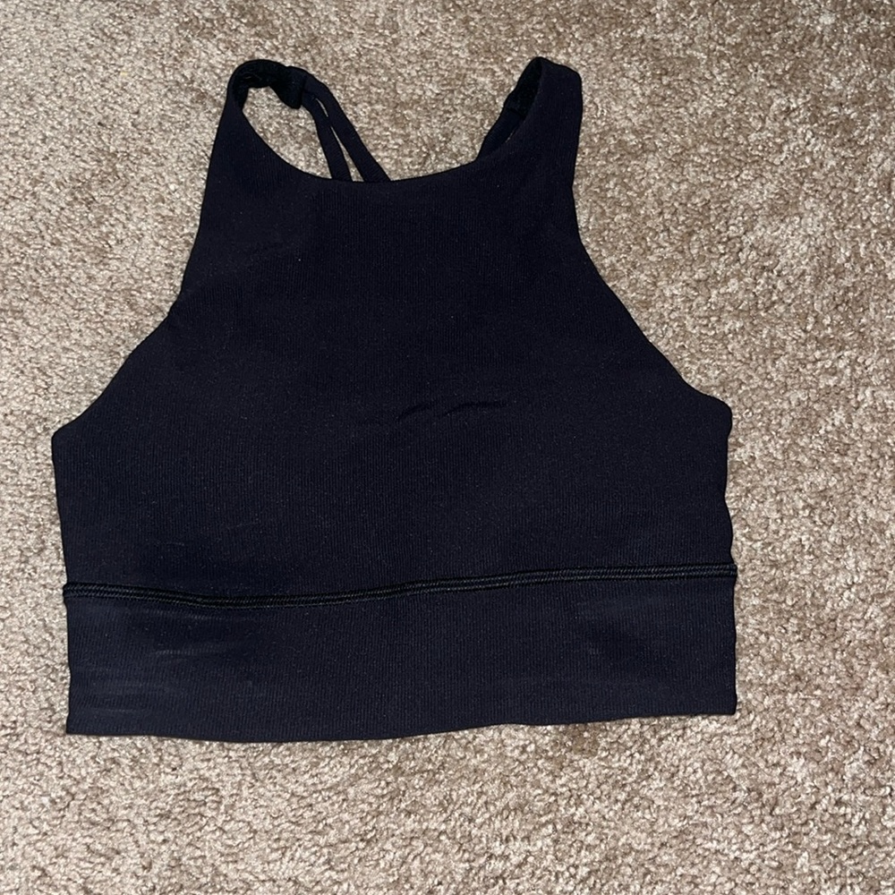Lululemon ribbed high neck energy bra